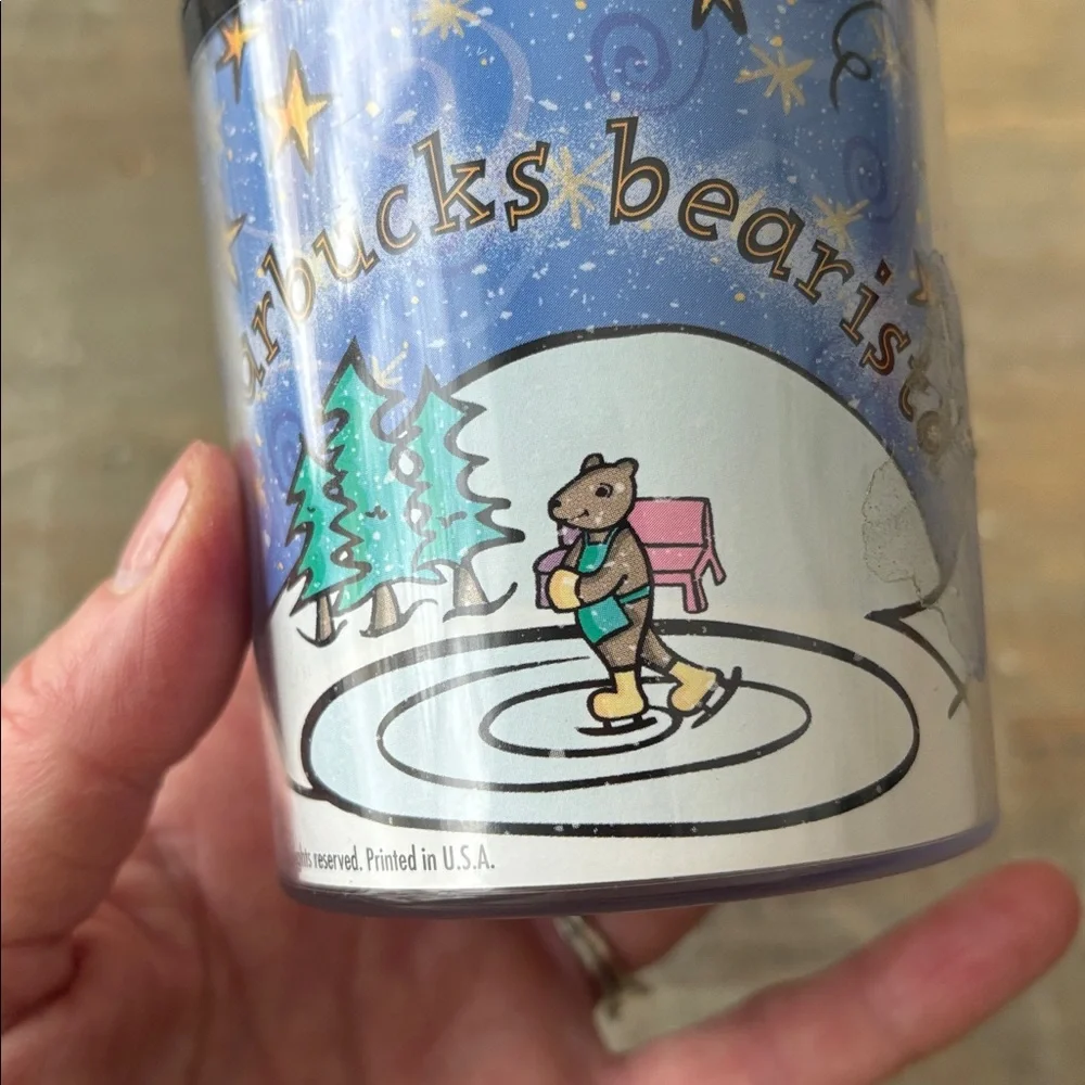 Vintage 1997 Starbucks “Bearista” travel coffee cup